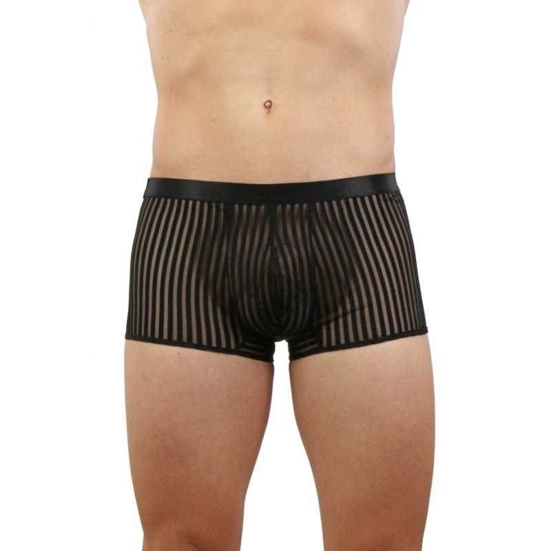 Rebeccatils Loveshop dans le 75 Boxer Homme Rayé Micro Résille