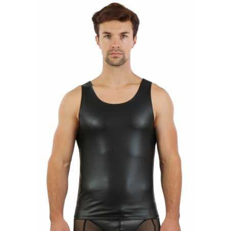 Rebeccatils Loveshop dans le 75 Débardeur wetlook noir Homme