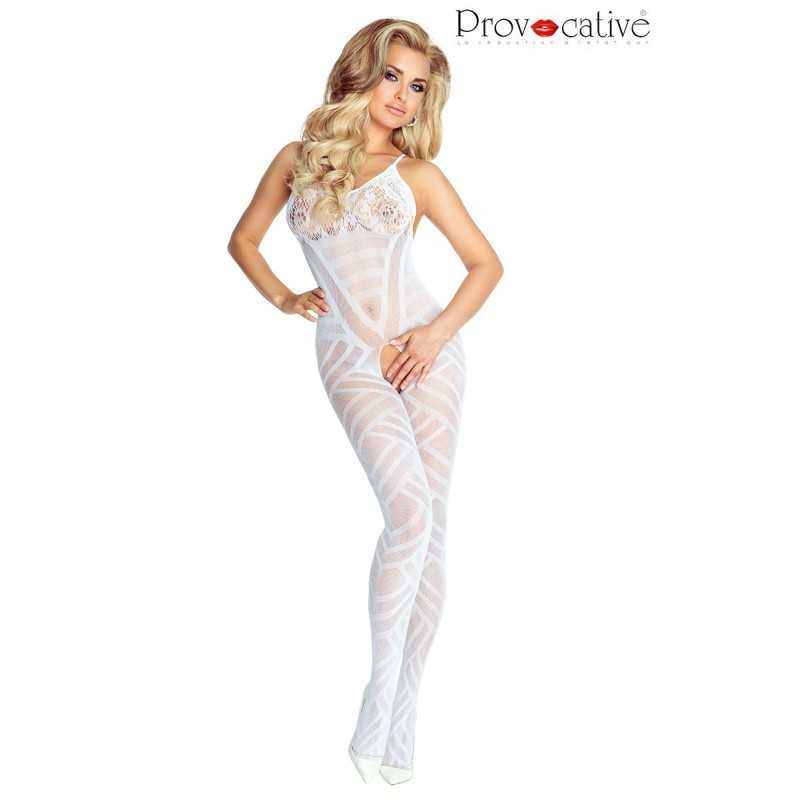 Rebeccatils Loveshop dans le 75 Bodystocking Ouvert Blanc