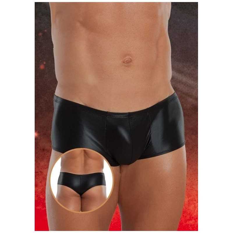 Rebeccatils Loveshop dans le 75 Boxer Tanga noir wetlook Homme