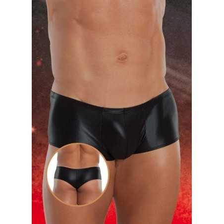 Rebeccatils Loveshop dans le 75 Boxer Tanga noir wetlook Homme