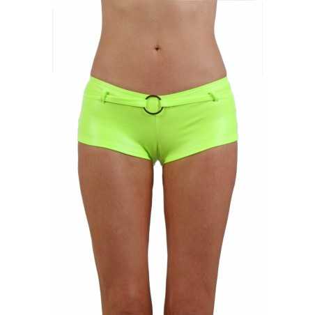 Rebeccatils Loveshop dans le 75 Short Wetlook Fluo Ceinture