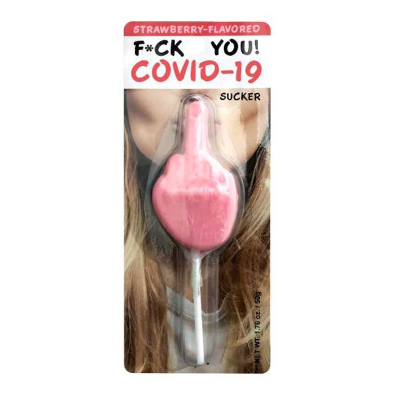 Rebeccatils Loveshop dans le 75 F*Ck You Covid-19 Sucette Fraise