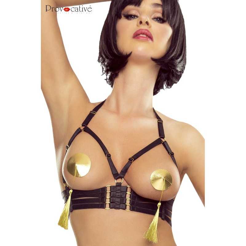 Rebeccatils Loveshop dans le 75 Bondage Harness Soutien Gorge