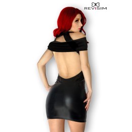 Rebeccatils Loveshop dans le 75 Luna Robe Noire Wetlook et