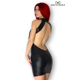 Rebeccatils Loveshop dans le 75 Luna Robe Noire Wetlook et