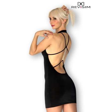 Rebeccatils Loveshop dans le 75 Aria Robe Noire Dos Nu Bijou