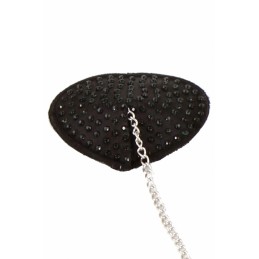 Rebeccatils Loveshop dans le 75 Nipple Coeur Noir Strass et