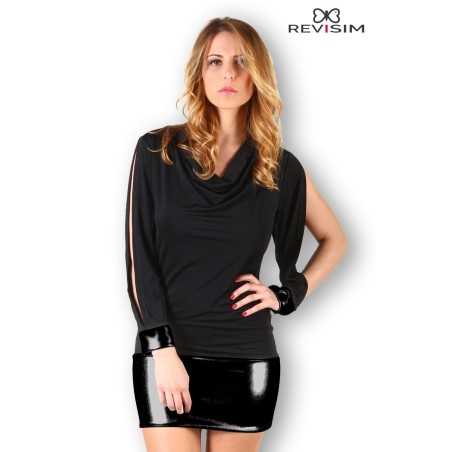 Rebeccatils Loveshop dans le 75 Robe Noire Dos Nu et Manches