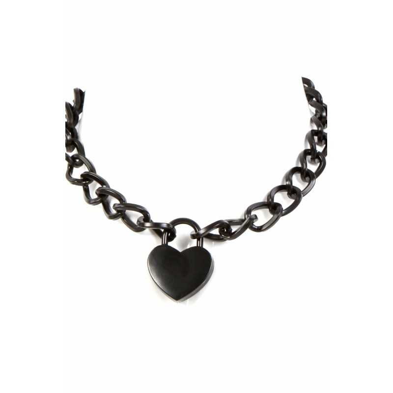 Rebeccatils Loveshop dans le 75 Collier Chaine et Coeur Cadenas