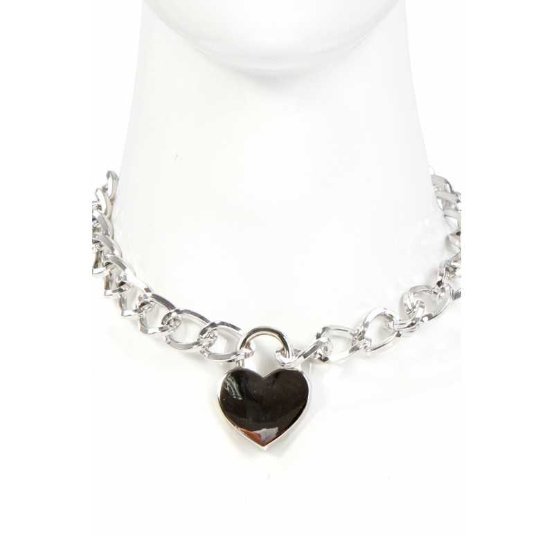 Rebeccatils Loveshop dans le 75 Collier Chaine et Coeur Cadenas